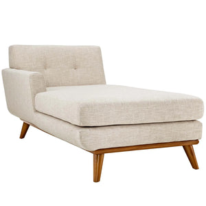 Engage Left-Facing Upholstered Fabric Chaise (Beige)