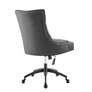 Roberto Tufted Fabric Swivel Office Chair (Grey)