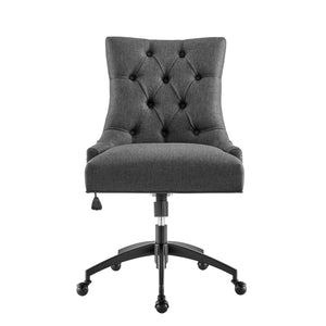 Roberto Tufted Fabric Swivel Office Chair (Grey)