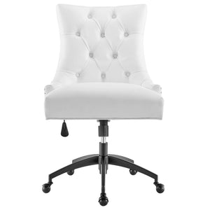 Roberto Tufted Vegan Leather Office Chair (White)