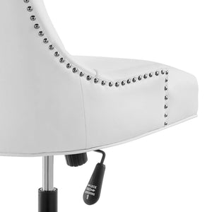 Roberto Tufted Vegan Leather Office Chair (White)