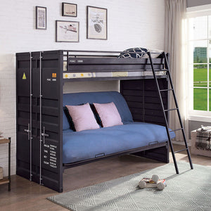 Lafray Shipping Container Bunk Bed (Black)