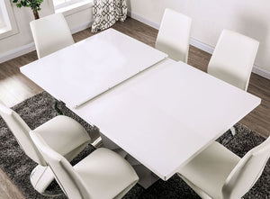 Zain White Dining Room Set