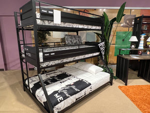 Dicarlo Metal Container Inspired Triple Bunk Bed