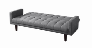 Skyler Grey Sofa Bed With Tufted Back