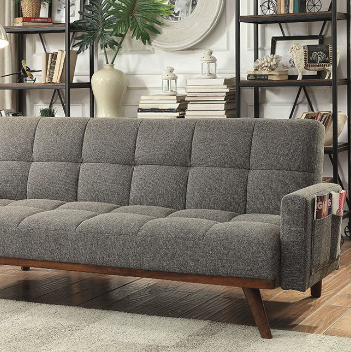 Nettie Futon Sofa Bed (Grey) – Fully Furnished