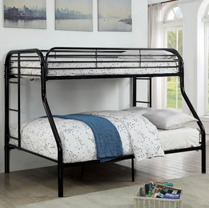 Opal Twin-Over-Full Bunk Bed (Black)