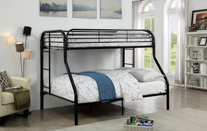 Opal Twin-Over-Full Bunk Bed (Black)