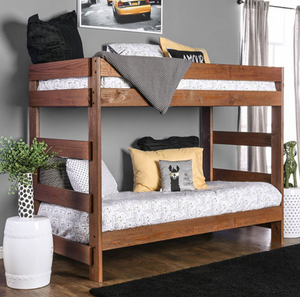 Arlette Twin Bunk Bed (Mahogany)