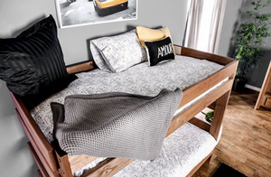 Arlette Twin Bunk Bed (Mahogany)