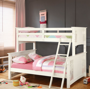 Spring Creek Twin-Over-Full Bunk Bed (White)