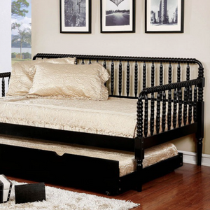 Linda Traditional Twin Day Bed (Black)