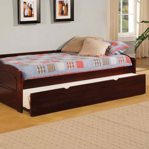 Sunset Traditional Twin Daybed with Trundle (Cherry)