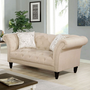 Louella Living Room Collection (Beige)