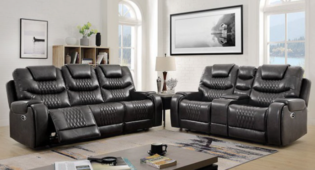Marley Transitional Living Room Collection (Grey)