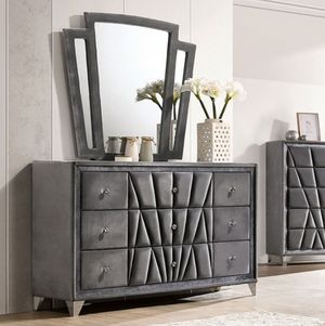 Carissa Transitional Dresser Grey