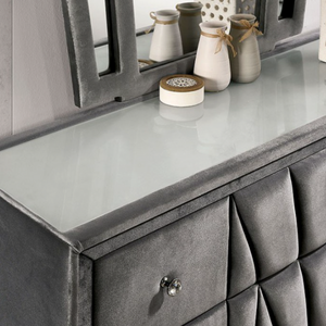 Carissa Transitional Dresser Grey