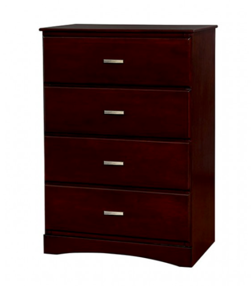 Prismo Transitional 4-Drawer Chest (Cherry)