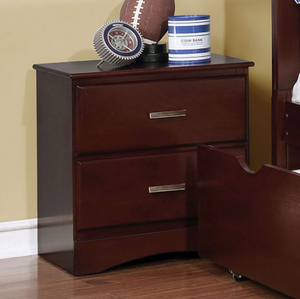 Prismo Transitional Nightstand (Cherry)