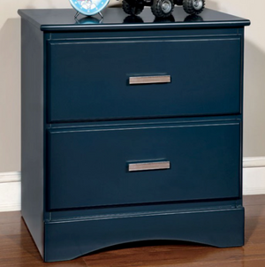 Prismo Transitional Nightstand (Blue)