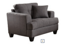 Samuel Living Room Collection (Grey)