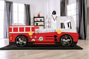 Firestall Twin Bed (Red/White)