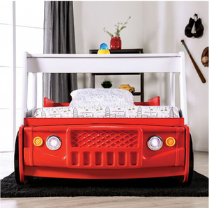 Firestall Twin Bed (Red/White)