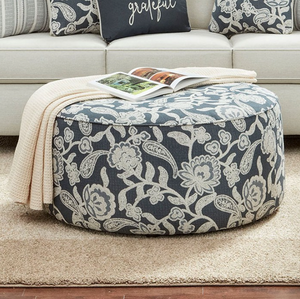Porthcawl Patterned Ottoman (Floral Multi)