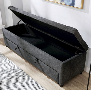 Aguda Transitional Storage Bench (Dark grey)
