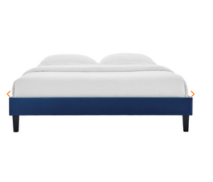 Navy Blue Velvet Bed Frame