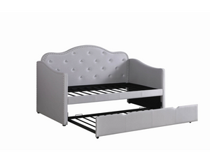 Pearlescent Grey Upholstered Daybed