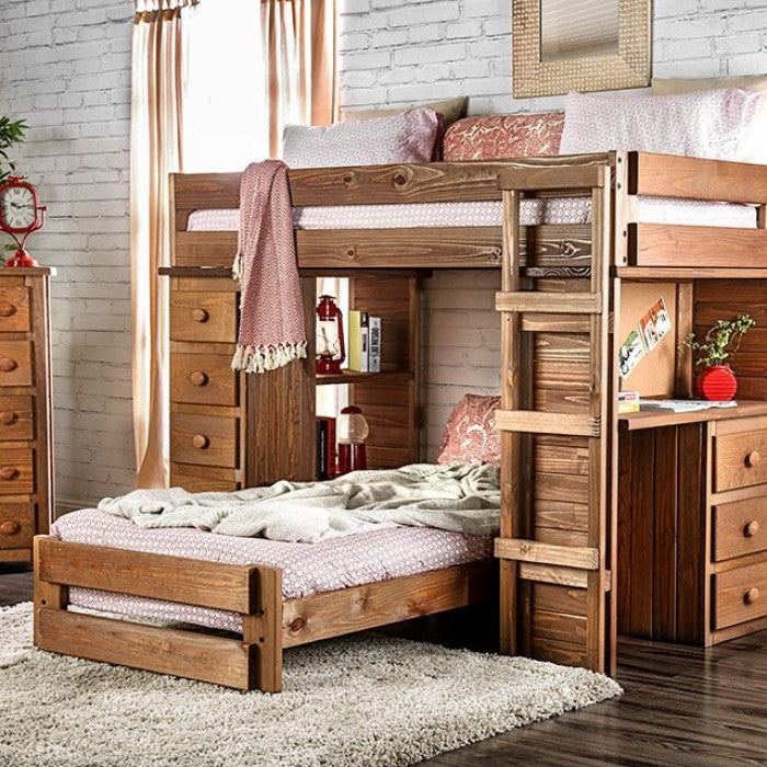 Beckford Twin Loft Bed (Mahogany)