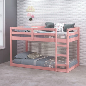 Gaston Twin Loft Bed (Pink)