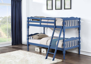 Homestead Twin Bunk Bed (Dark Blue)