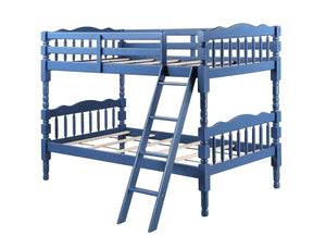 Homestead Twin Bunk Bed (Dark Blue)