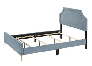 Milla Contemporary Bed (Light Blue)