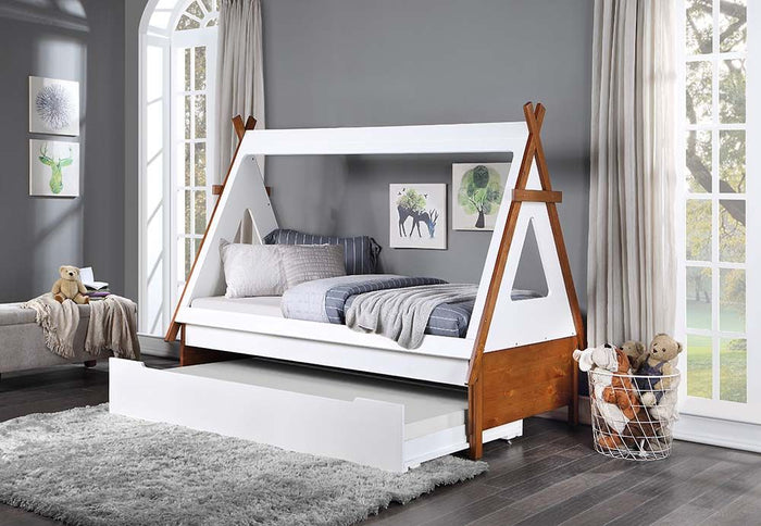 Loreen Tent Bed with Trundle (White)