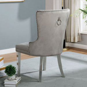 Jewett Flannelette Dining Chair (Grey)