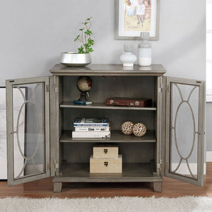 Crissier Transitional Cabinet (Silver)