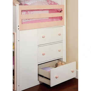 Citadel Contemporary House-designed Bed (Pink/White)