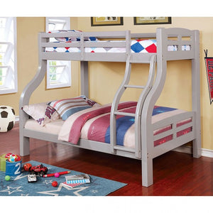 Solpine Twin-Over-Full Bunk Bed (Grey)