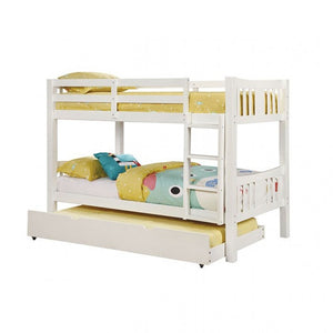 Cameron Twin Bunk Bed (White)
