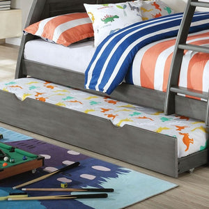Hoople Twin-Over-Full Bunk Bed (Grey)