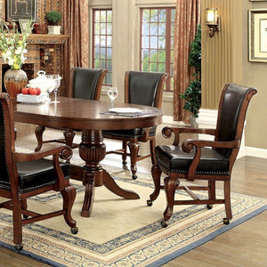 Melina Transitional Game/Dining Table (Brown/Cherry)