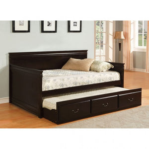 Sahara Traditional Day Bed with Trundle (Espresso)
