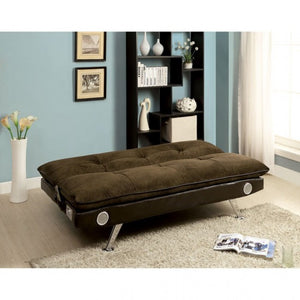 Gallagher Futon Sofa Bed (Dark Brown)