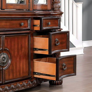 Canyonville Hutch and Buffet Cabinet (Brown Cherry)