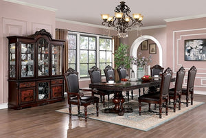 Picardy Dining Set (Brown Cherry)