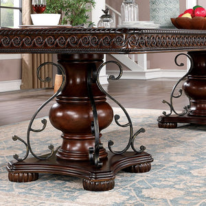 Picardy Dining Set (Brown Cherry)