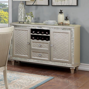 Adelina Transitional Dining Room Server (Champagne)